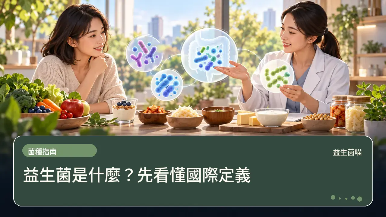 益生菌是什麼？先看懂國際定義主題插畫